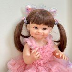 NPK 55CM Soft Silicone Reborn Toddler Doll