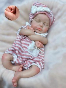 13" Loulou Silicone Reborn Baby Doll, Realistic