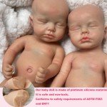 13" Loulou Silicone Reborn Baby Doll, Realistic
