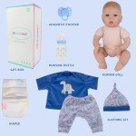 Milidool 18-Inch Realistic Reborn Baby Boy Doll