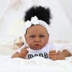 Lifelike 22-Inch Black Reborn Baby Doll with Accessories