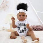 Lifelike 22-Inch Black Reborn Baby Doll with Accessories