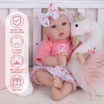 Milidool Realistic 18-Inch Reborn Baby Doll Girl