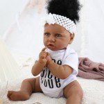 Lifelike 22-Inch Black Reborn Baby Doll with Accessories