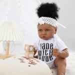 Lifelike 22-Inch Black Reborn Baby Doll with Accessories