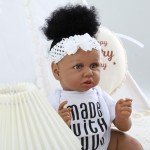 Lifelike 22-Inch Black Reborn Baby Doll with Accessories