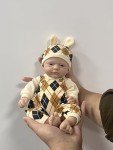 12" Realistic Full Body Silicone Baby Doll Set