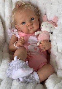 Realistic 18" Pinky Reborn Baby Doll for Ages 3+