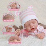 Adorable 18-Inch Reborn Baby Doll with Pink Bear