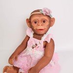 Realistic 22-Inch Monkey Baby Reborn Doll