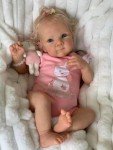 Realistic 18" Pinky Reborn Baby Doll for Ages 3+