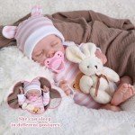 Adorable 18-Inch Reborn Baby Doll with Pink Bear