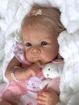 Realistic 18" Pinky Reborn Baby Doll for Ages 3+