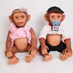 Realistic 22-Inch Monkey Baby Reborn Doll