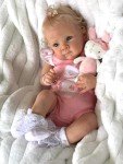 Realistic 18" Pinky Reborn Baby Doll for Ages 3+