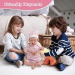 Adorable 18-Inch Reborn Baby Doll with Pink Bear