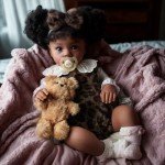 Lifelike 20-Inch Black Reborn Baby Doll Set