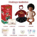 17" Lifelike Black Girl Reborn Baby Doll