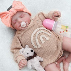 Realistic Newborn Baby Doll with Feeding Toy