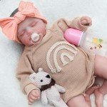 Realistic Newborn Baby Doll with Feeding Toy