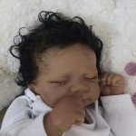 Pink African American Reborn Doll for Kids 3+