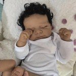 Pink African American Reborn Doll for Kids 3+