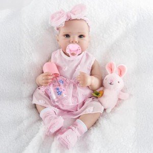 Lifelike 18-Inch Reborn Baby Doll Girl Set