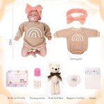 Realistic Newborn Baby Doll with Feeding Toy