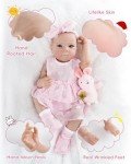Lifelike 18-Inch Reborn Baby Doll Girl Set
