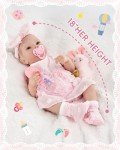 Lifelike 18-Inch Reborn Baby Doll Girl Set