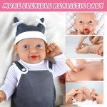 IVITA 12" Realistic Full Body Silicone Baby Doll