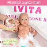 IVITA 12" Realistic Full Body Silicone Baby Doll