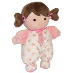 Brunette Olivia Plush Baby Doll with Rattle