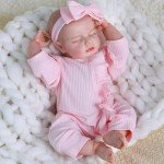 SPICIMOMO Lifelike 18-Inch Reborn Baby Doll with Accessories