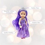Mini Princess Doll Set with Tiaras and Accessories
