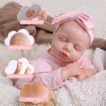 SPICIMOMO Lifelike 18-Inch Reborn Baby Doll with Accessories
