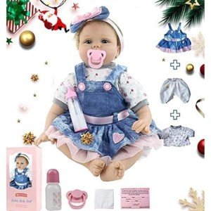 Lifelike 22-Inch Reborn Baby Doll with Outfit