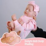 SPICIMOMO Lifelike 18-Inch Reborn Baby Doll with Accessories