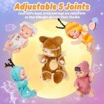 Mini Baby Doll Set - 12 Realistic Tiny Dolls