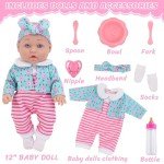 Unicorn Element 12" Baby Doll with Accessories