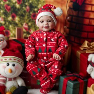 Sunny 17" Reborn Baby Doll with Christmas Outfit
