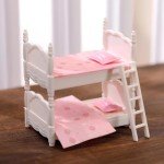 Mini Silicone Twins Baby Dolls with Bunk Bed