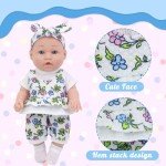 12-Inch Reborn Doll Playset with Clothes & Accessories