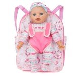 Soft Body Baby Doll with Backpack Carrier
