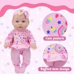 12-Inch Reborn Doll Playset with Clothes & Accessories