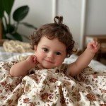 Lifelike Reborn Baby Doll with Brown Eyes