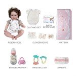 Lifelike Reborn Baby Doll with Brown Eyes