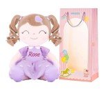 Personalized Light Purple Curly Doll for Girls