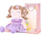 Personalized Light Purple Curly Doll for Girls