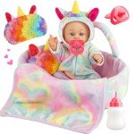 12" Unicorn Theme Baby Doll Set with Accessories